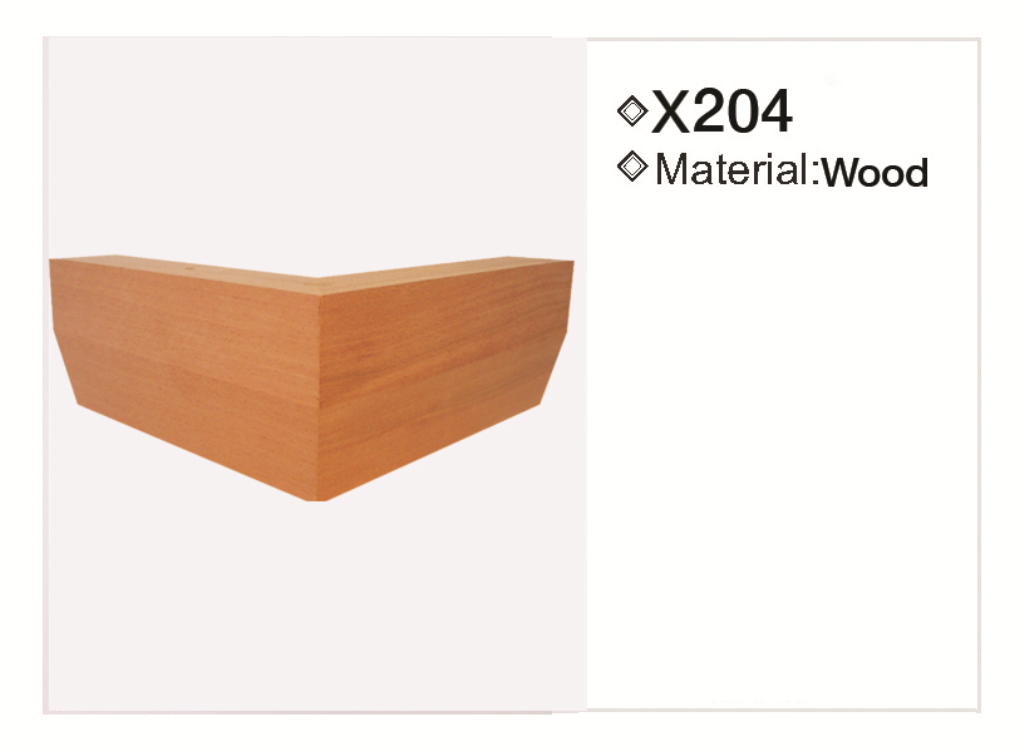 Wooden leg 204 — Wooden leg 204 · dimension drawing
