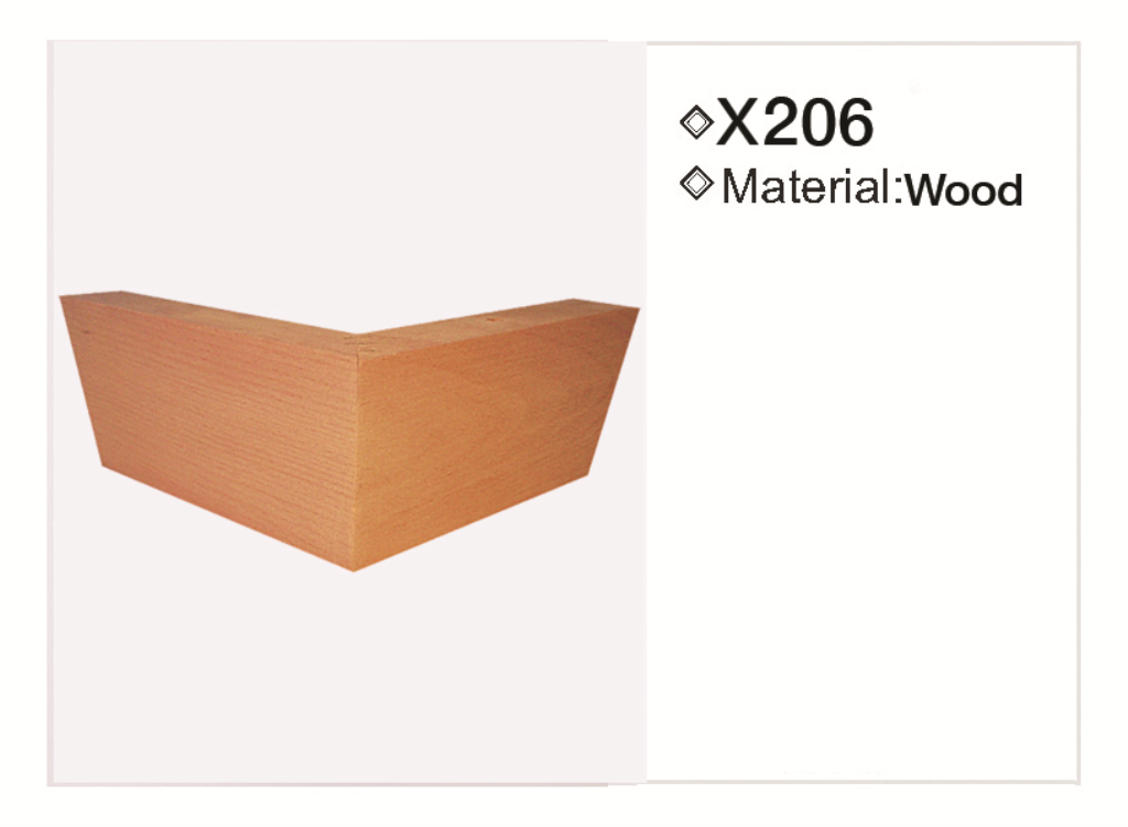 Wooden leg 206 — Wooden leg 206 · dimension drawing