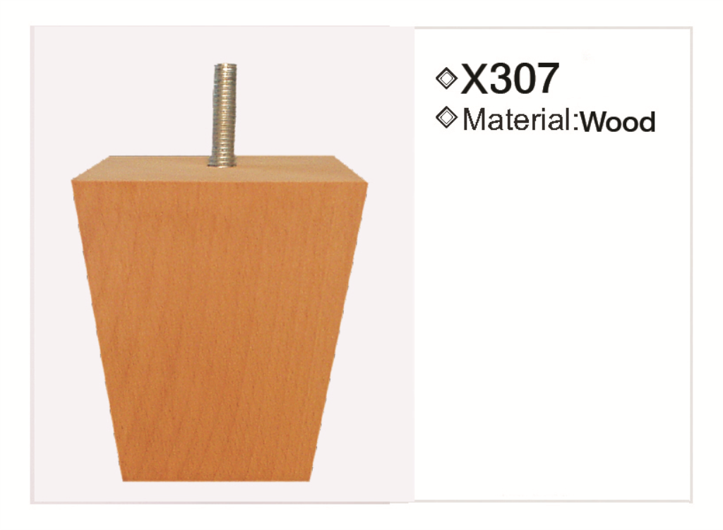 Wooden leg 307 — Wooden leg 307 · dimension drawing