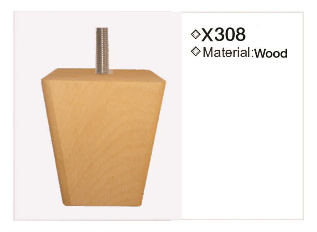 Wooden leg 308 — Wooden leg 308 · dimension drawing