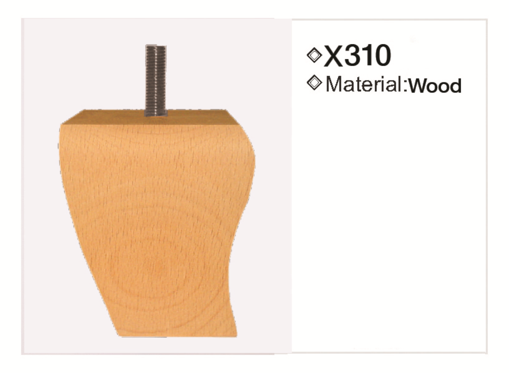 Wooden leg 310 — Wooden leg 310 · dimension drawing