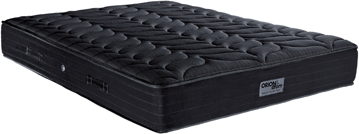 EN1502 Black Special Soft High Pocket — Κοντινή λεπτομέρεια: μαύρη επιφάνεια με βαθύ καπιτονέ και σκούρα πλαϊνή φάσα.