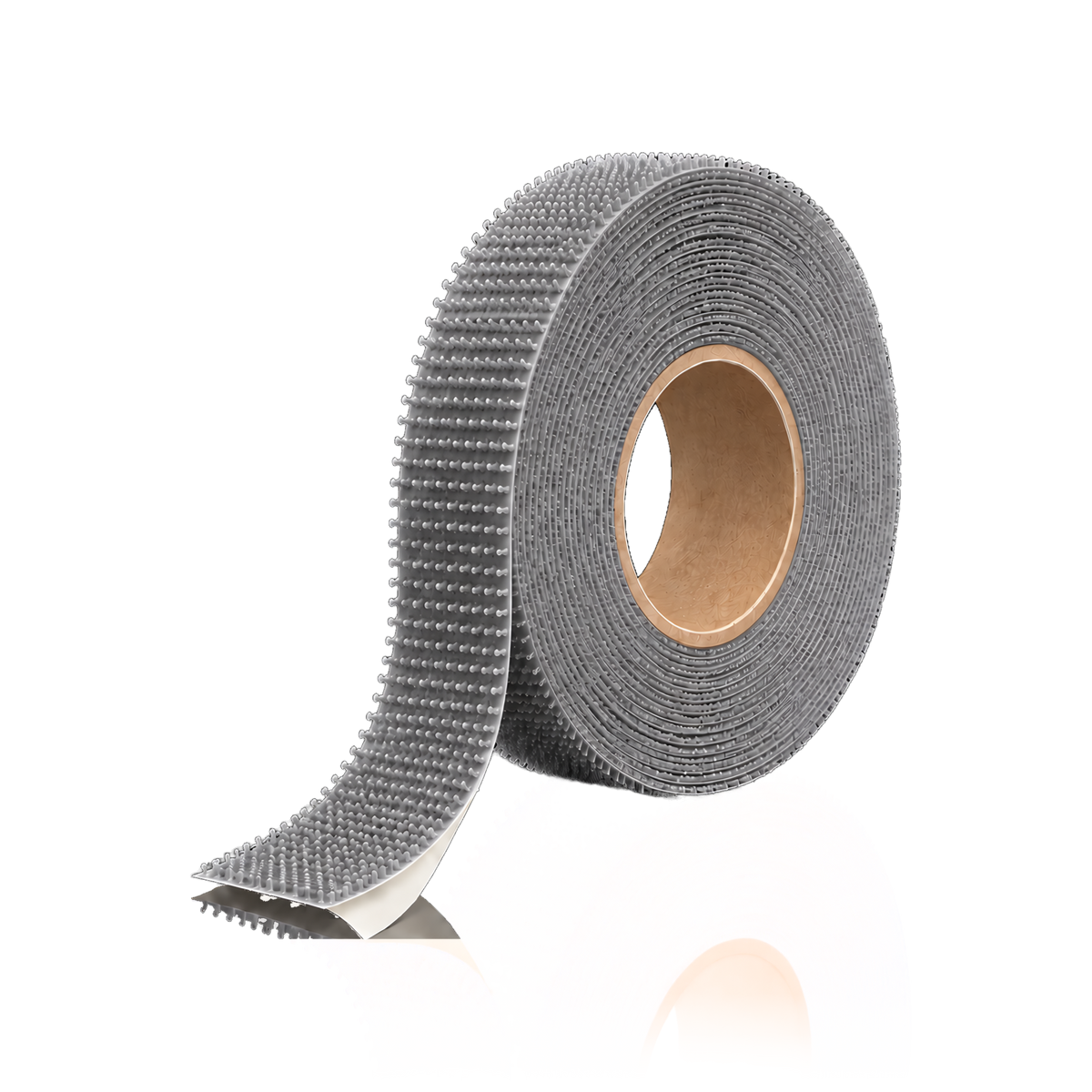 Self-adhesive hook and loop tape 25 m/roll — Self-adhesive hook and loop tape 25 m/roll · Hook (hard) · 2 cm · Grey