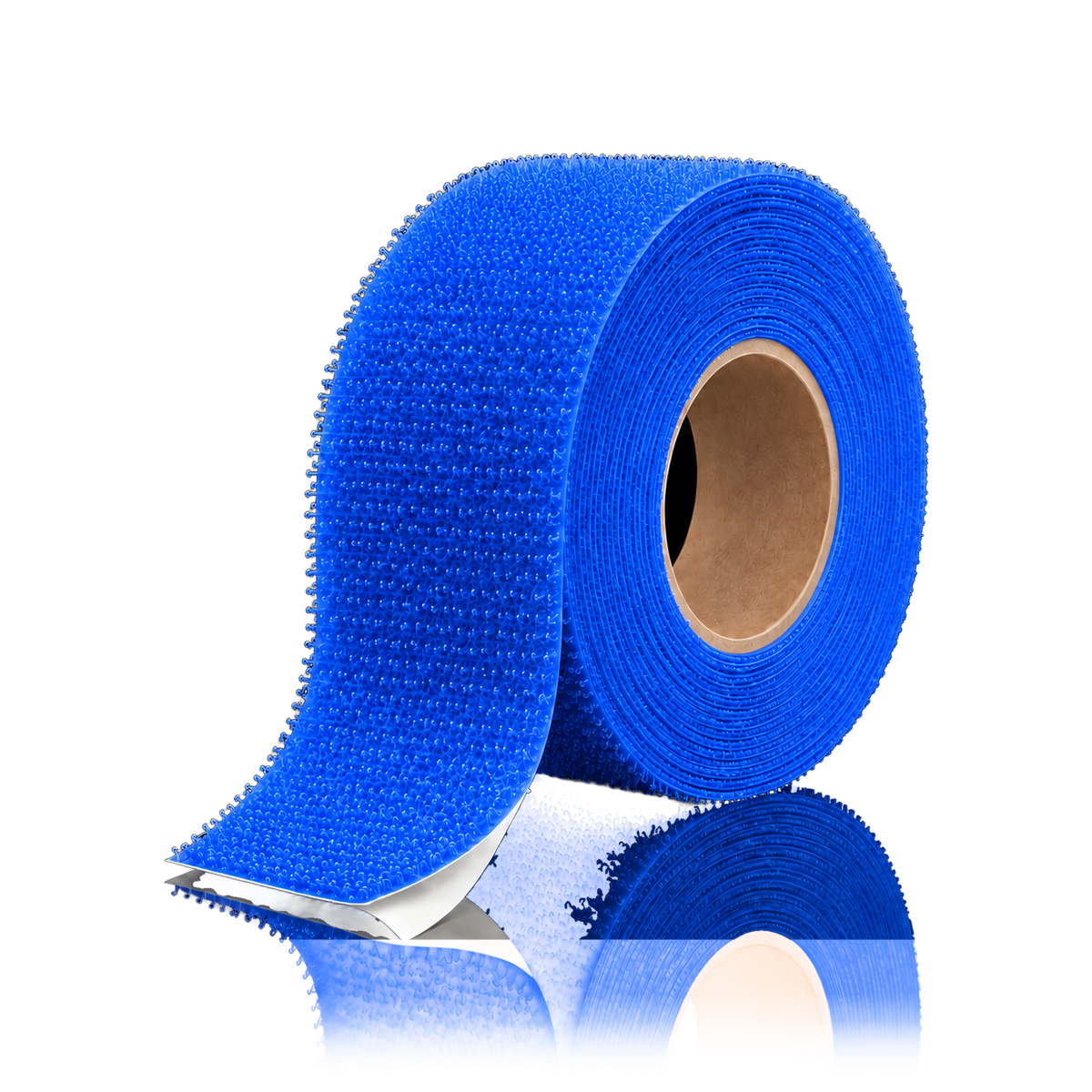 Self-adhesive hook and loop tape 25 m/roll — Self-adhesive hook and loop tape 25 m/roll · Hook (hard) · 10 cm · Electric blue