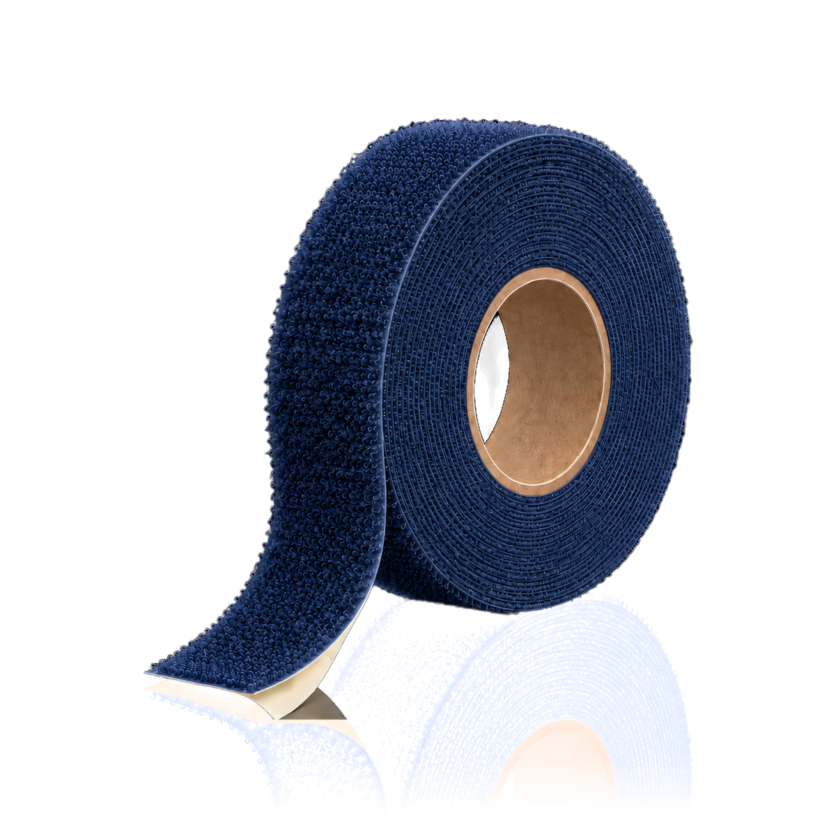 Self-adhesive hook and loop tape 25 m/roll — Self-adhesive hook and loop tape 25 m/roll · Loop (soft) · 3 cm · Dark blue
