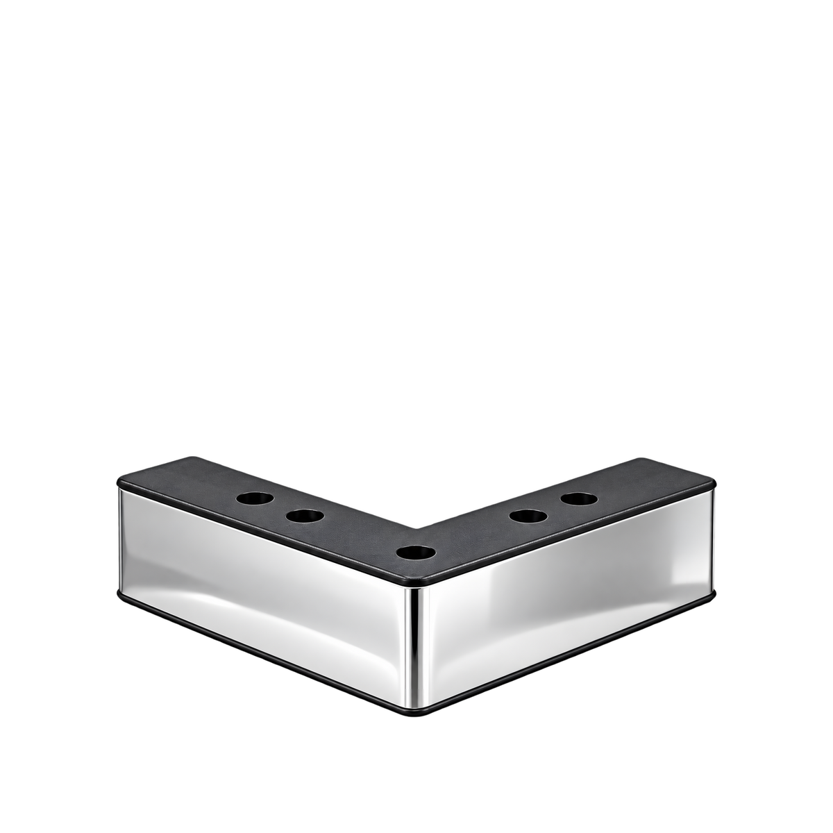 Plastic leg K01 square corner — Product view