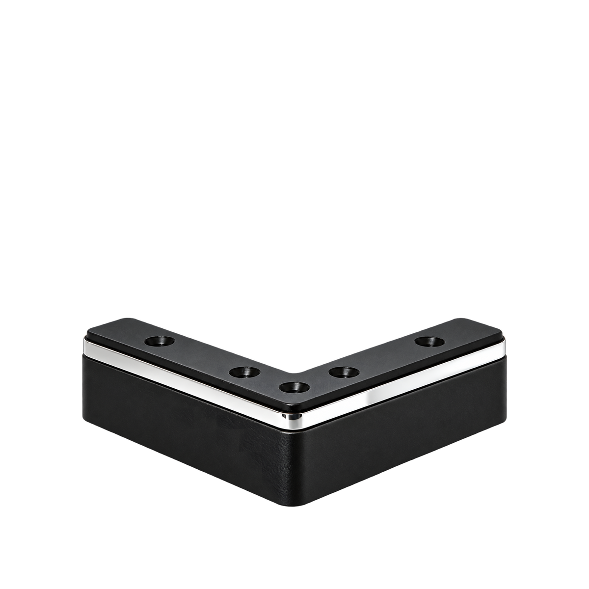 Plastic leg K05 square corner RIP silver — Product view