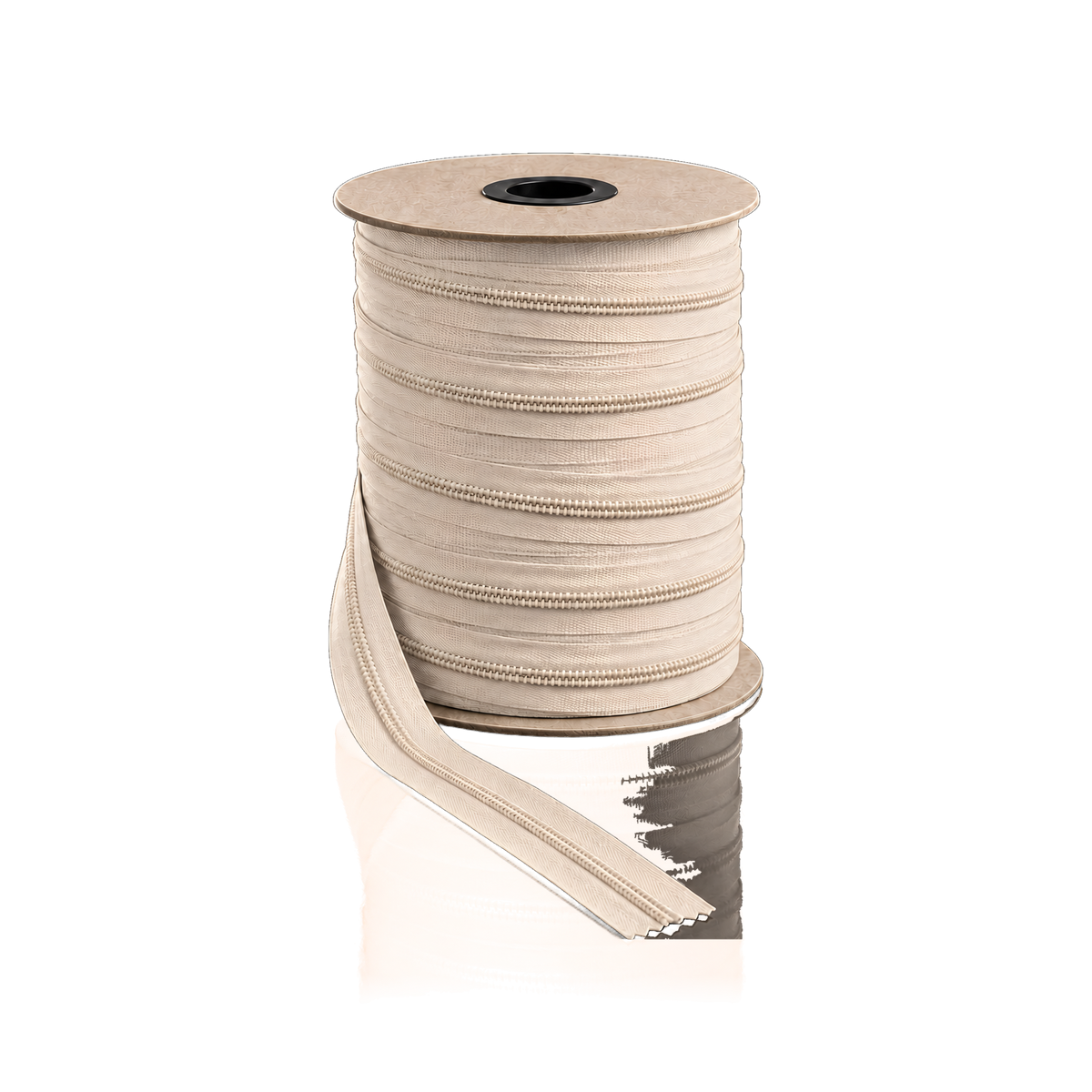 Zipper No5 200 m/spool — Zipper No5 200 m/spool · Light beige