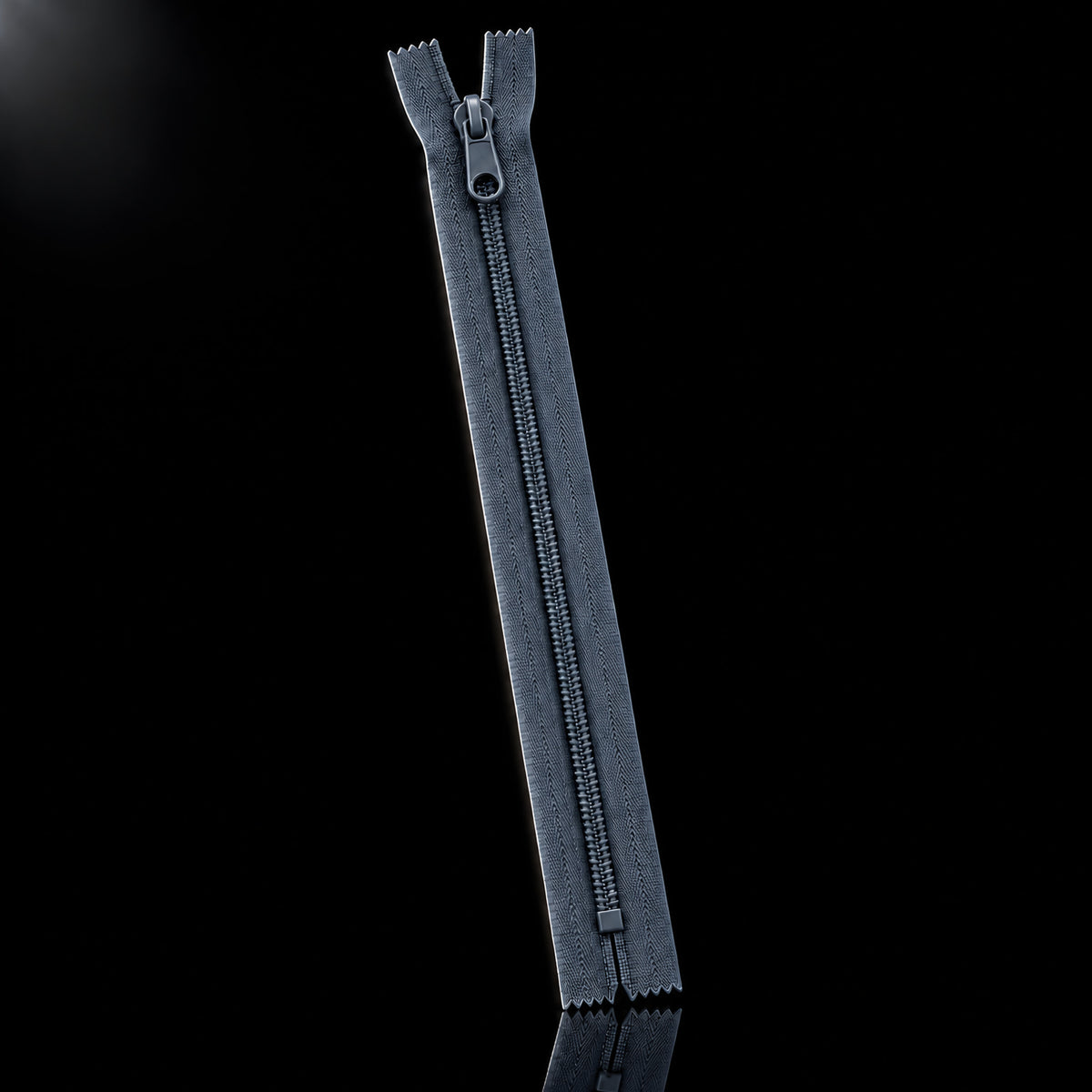 Zipper with slider No3 20 cm - 100 pcs — Zipper with slider No3 20 cm - 100 pcs · Dark grey