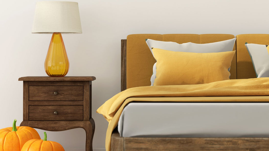 κρεβάτι με Φθινοπωρινά χρώματα