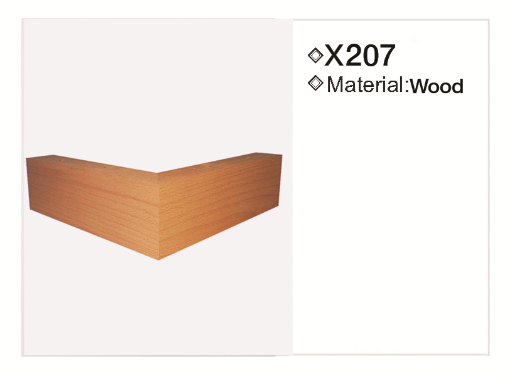 Wooden leg 207 — Wooden leg 207 · dimension drawing