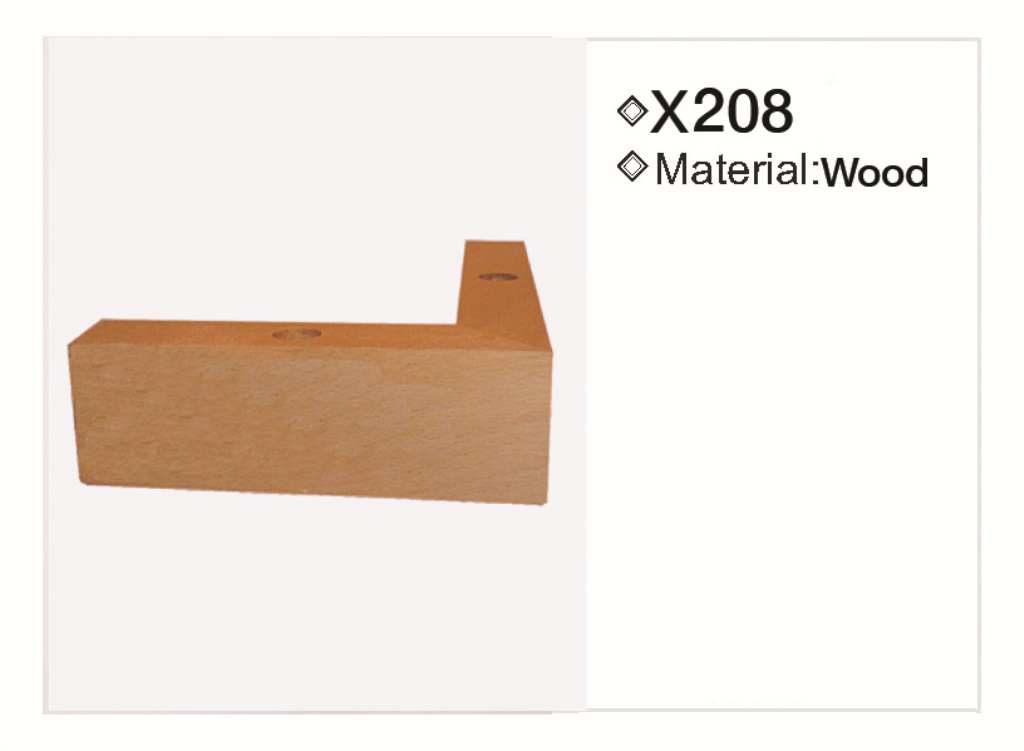 Wooden leg 208 — Wooden leg 208 · dimension drawing