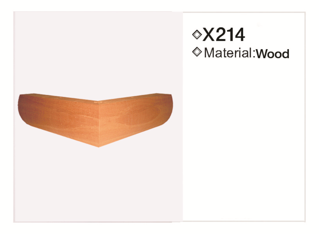 Wooden leg 214 — Wooden leg 214 · dimension drawing