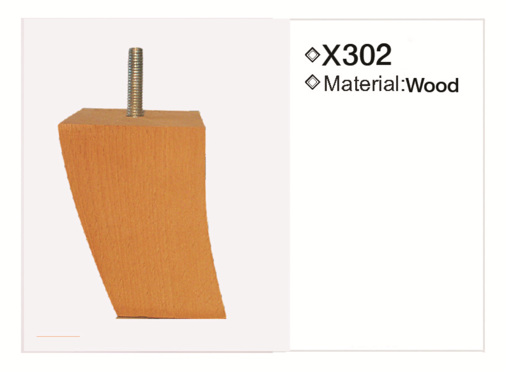 Wooden leg 302 — Wooden leg 302 · dimension drawing