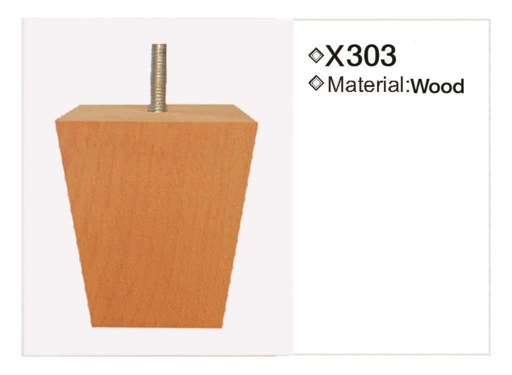 Wooden leg 303 — Wooden leg 303 · dimension drawing