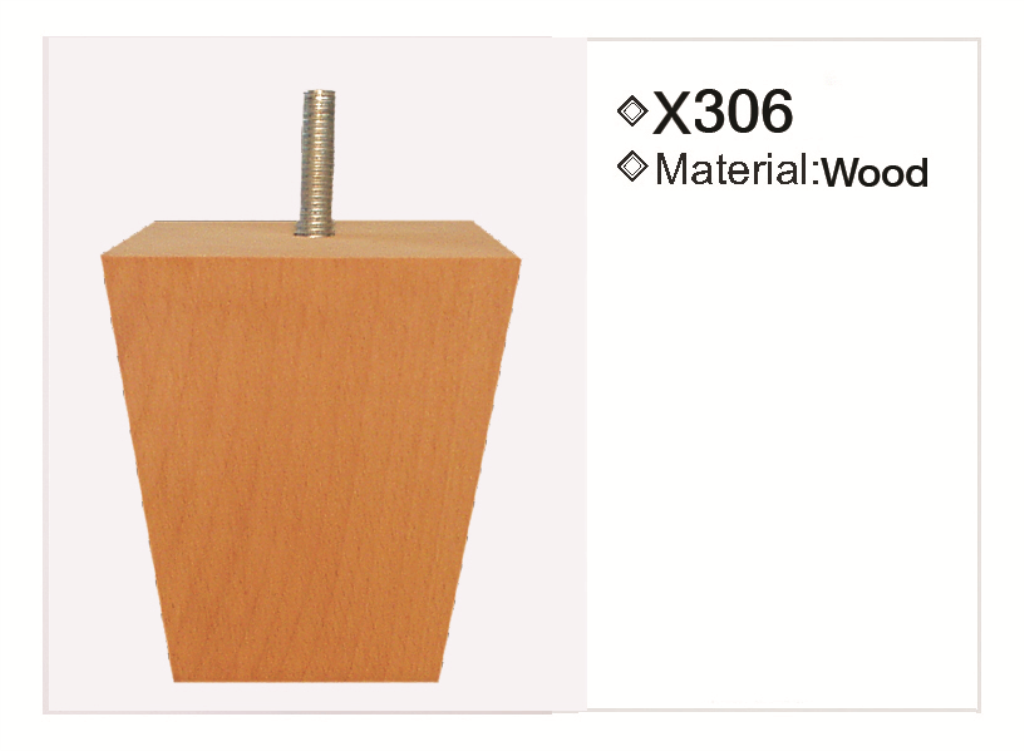 Wooden leg 306 — Wooden leg 306 · dimension drawing