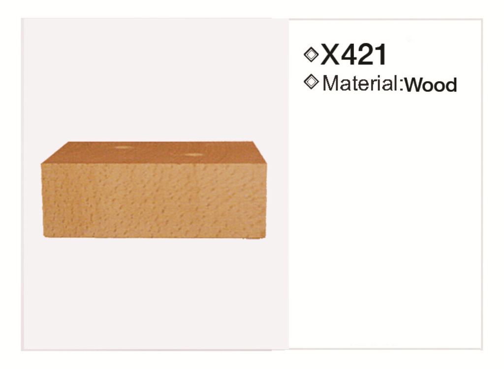 Wooden leg 421 — Wooden leg 421 · dimension drawing
