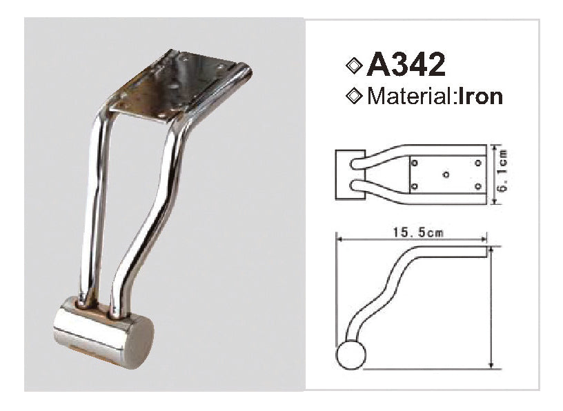 METAL FEET A342