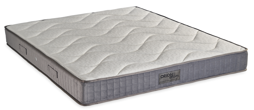 5009 Comfort Star Extra — Πλάγια όψη: λευκή καπιτονέ επιφάνεια και γκρι πλαϊνή φάσα με περιμετρικό τελείωμα. Αίσθηση: μέτρια προς σκληρή. Ορθοπεδικό στρώμα.