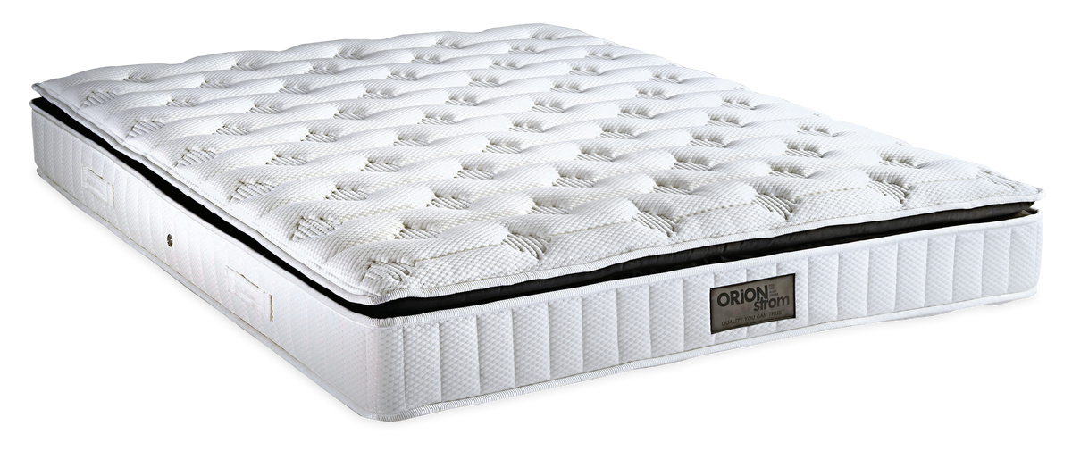 463 Smart Excellence Special Hyper Soft Plus Pillowtop — Πλάγια όψη: λευκή καπιτονέ επιφάνεια, λεπτό μαύρο περίγραμμα και κάθετες ραφές στα πλαϊνά. Αίσθηση: μέτρια προς μαλακή. Ορθοπεδικό στρώμα.