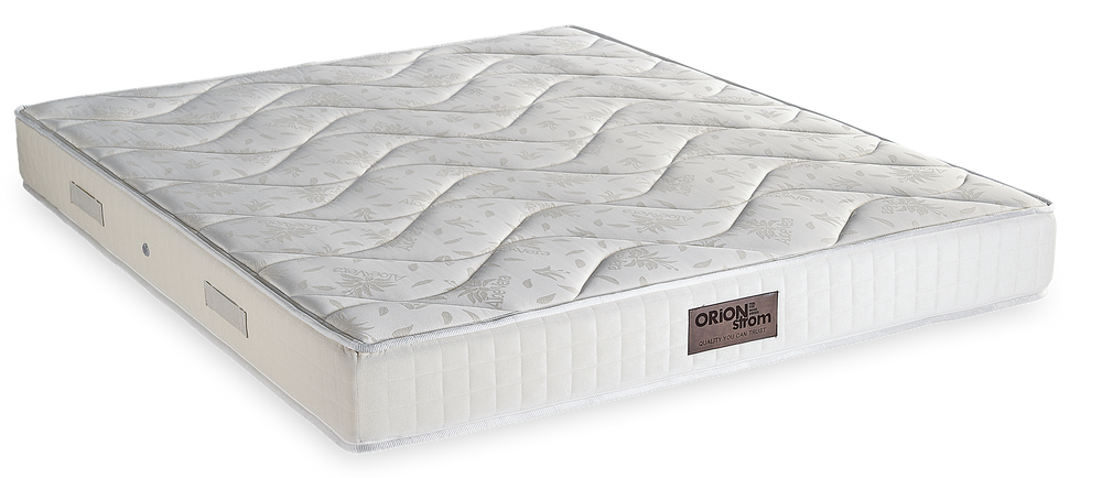 473 Smart Aloe Cotton Extra Foam 250 — Πλάγια όψη: λευκή επιφάνεια με γεωμετρικές ραφές και ανοιχτόχρωμο πλαϊνό ύφασμα. Αίσθηση: μέτρια προς σκληρή.