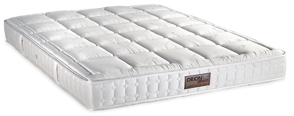 479 Smart Nature Tencel Cotton Wool Pure Latex — Πλάγια όψη: λευκή καπιτονέ επιφάνεια με επιμήκη χωρίσματα και περιμετρική ραφή. Αίσθηση: μαλακή. Ανατομικό στρώμα.