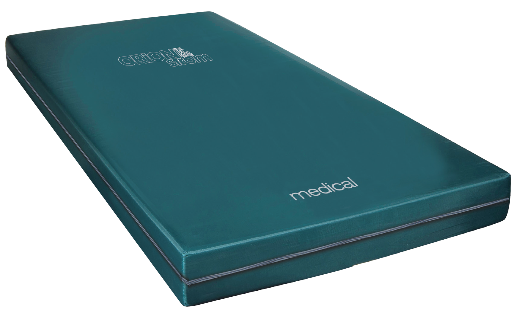 498 Smart Medical Extra Memory Gel Foam 5500 — Κοντινή λεπτομέρεια: πετρόλ λείο κάλυμμα και ανοιχτόχρωμες ραφές γύρω από τη γωνία.