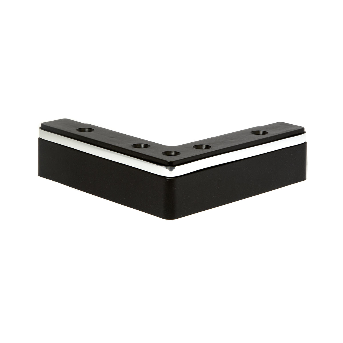 Plastic leg K05 square corner RIP silver — K05