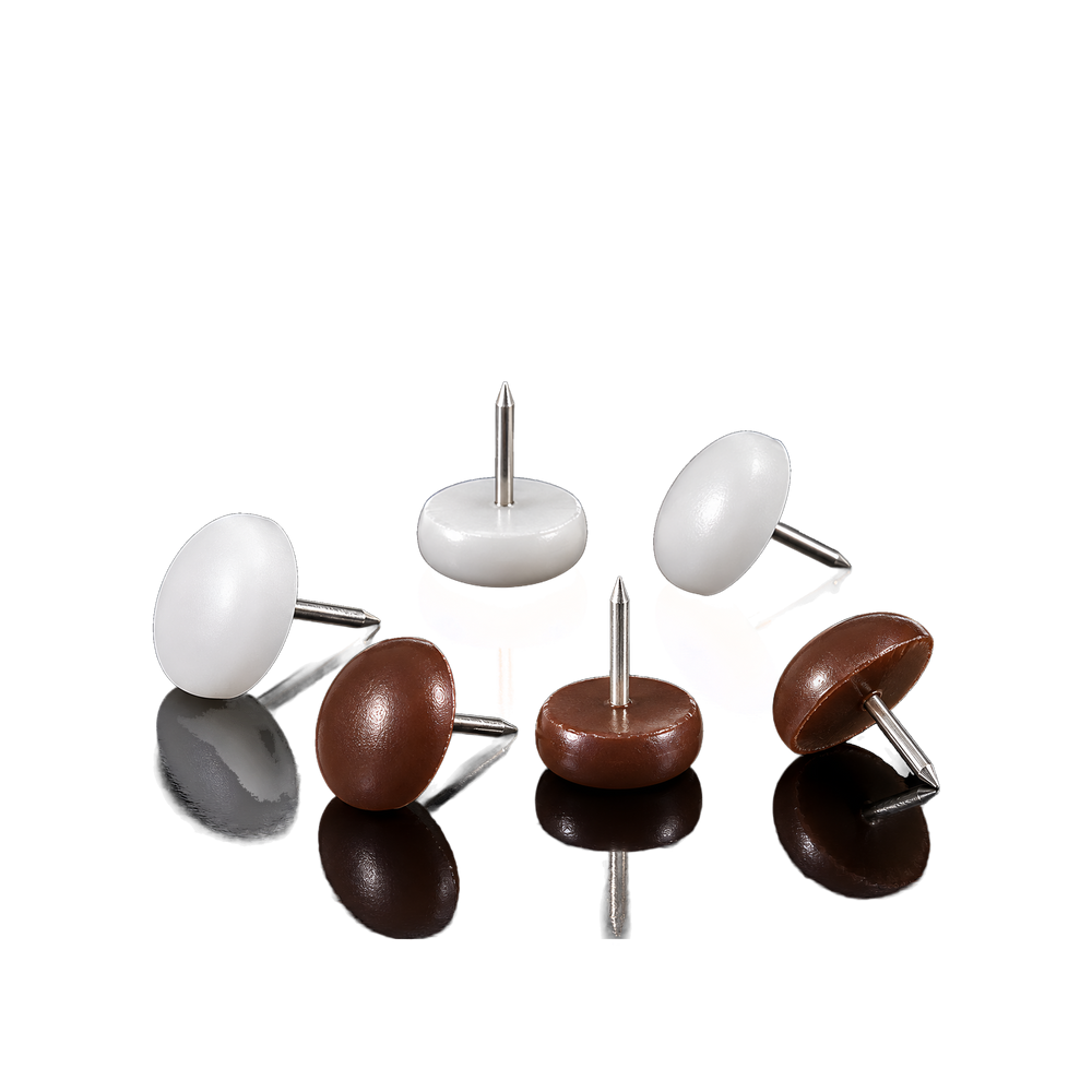 Plastic glides white-brown
