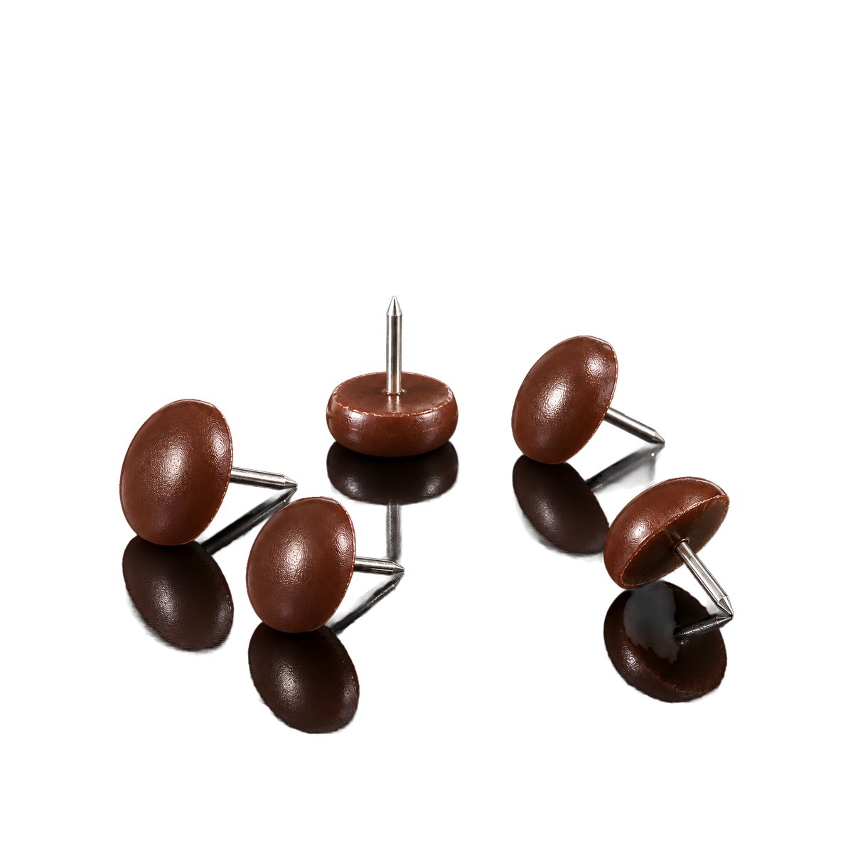 Plastic glides white-brown — Plastic glides white-brown · Brown