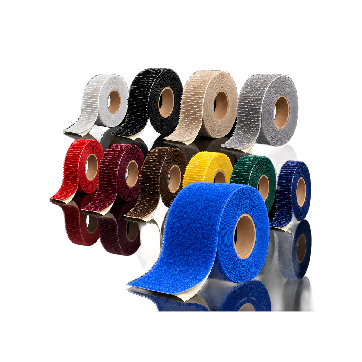 Self-adhesive hook and loop tape 25 m/roll — Self-adhesive hook and loop tape 25 m/roll · all colours