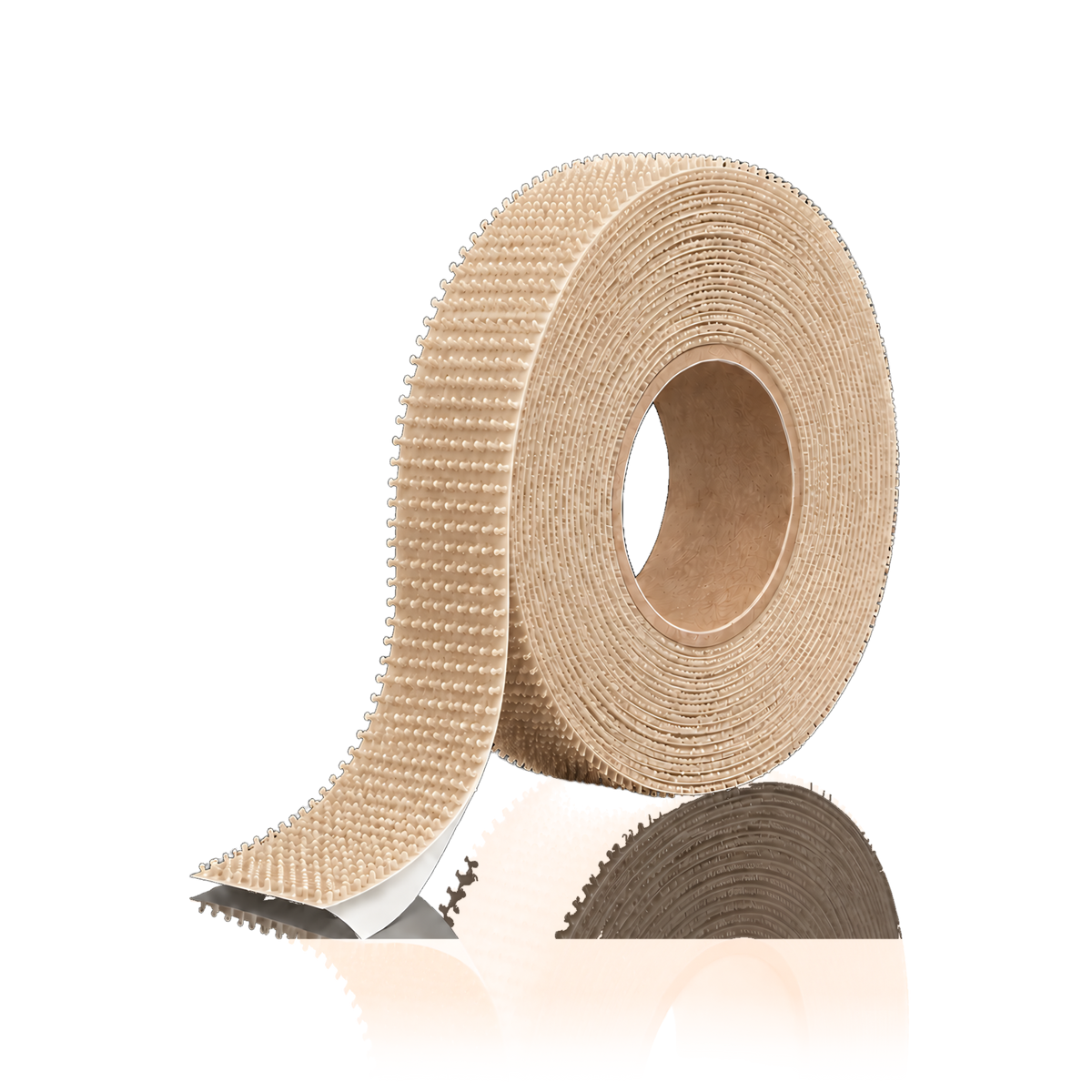 Self-adhesive hook and loop tape 25 m/roll — Self-adhesive hook and loop tape 25 m/roll · Hook (hard) · 2 cm · Beige
