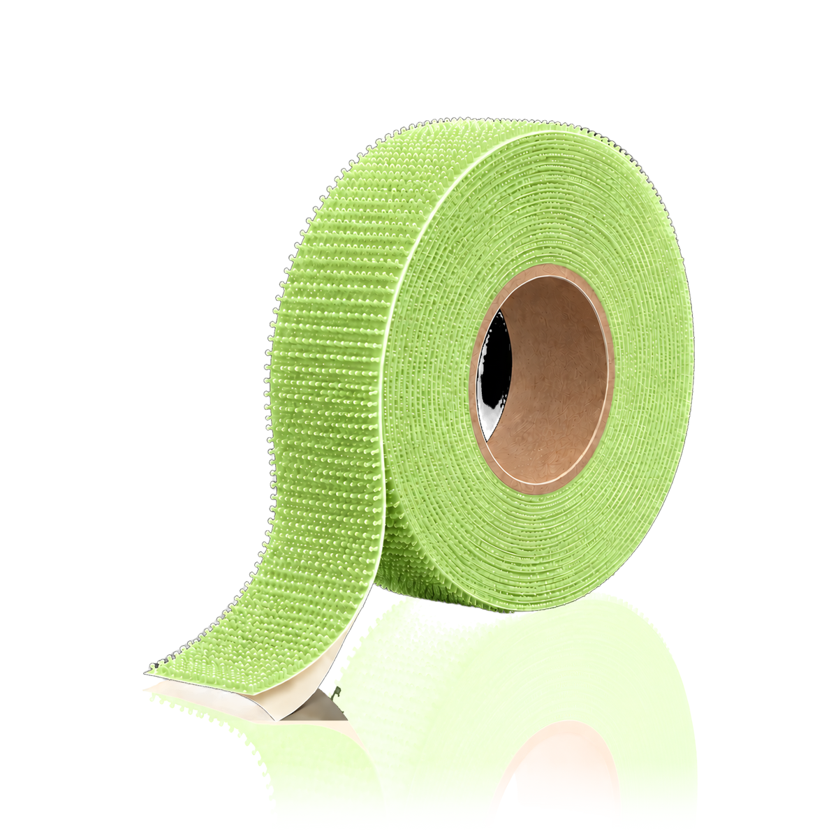 Self-adhesive hook and loop tape 25 m/roll — Self-adhesive hook and loop tape 25 m/roll · Hook (hard) · 3 cm · Light green
