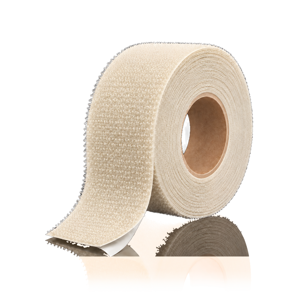 Self-adhesive hook and loop tape 25 m/roll — Self-adhesive hook and loop tape 25 m/roll · Hook (hard) · 10 cm · Ecru