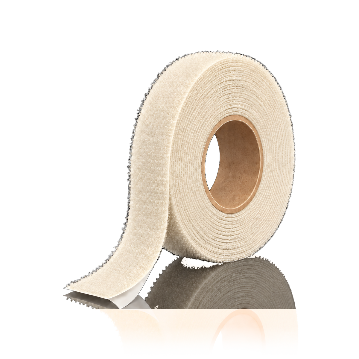 Self-adhesive hook and loop tape 25 m/roll — Self-adhesive hook and loop tape 25 m/roll · Loop (soft) · 2 cm · Ecru
