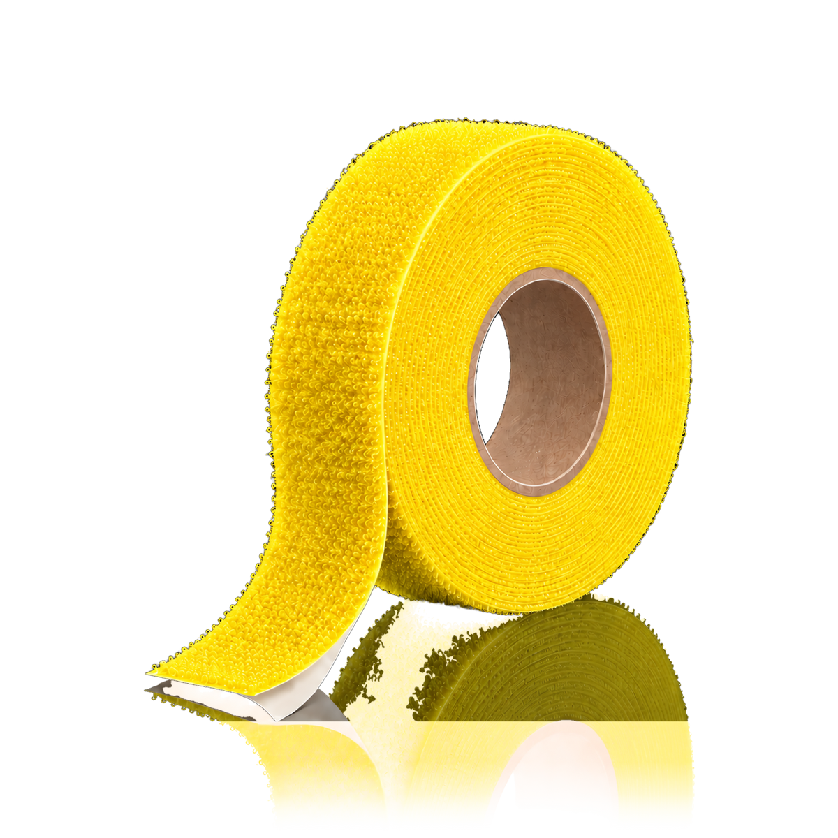 Self-adhesive hook and loop tape 25 m/roll — Self-adhesive hook and loop tape 25 m/roll · Loop (soft) · 3 cm · Yellow
