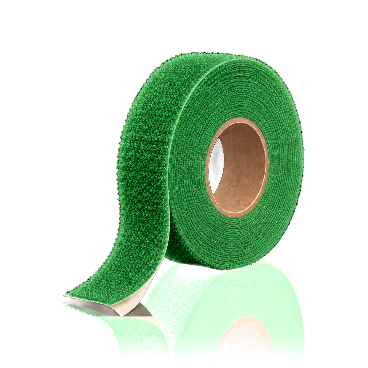 Self-adhesive hook and loop tape 25 m/roll — Self-adhesive hook and loop tape 25 m/roll · Loop (soft) · 3 cm · Green
