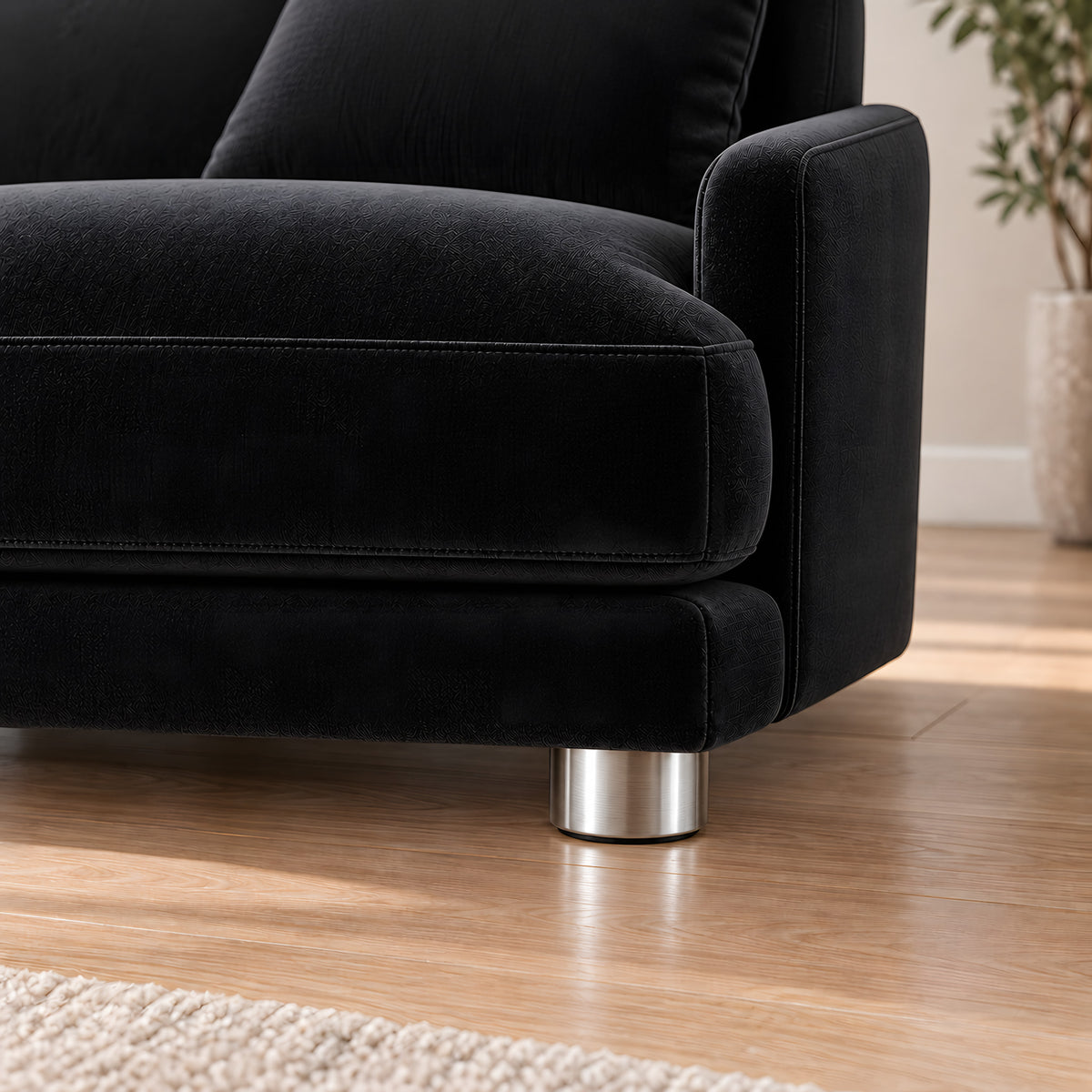 Metal leg F167 — Metal leg F167 · on a sofa, living room
