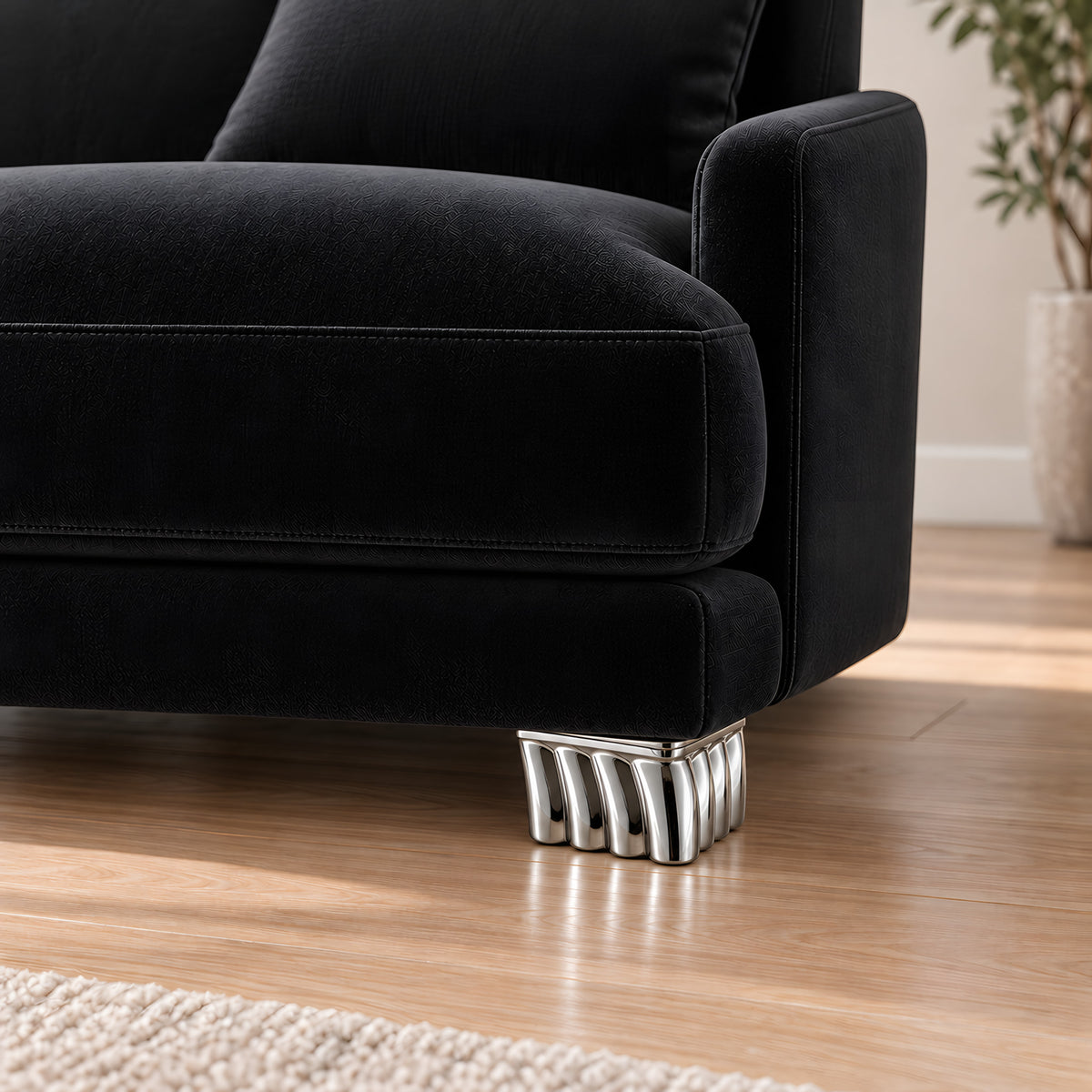 Metal leg F207-2 — Metal leg F207-2 · on a sofa, living room