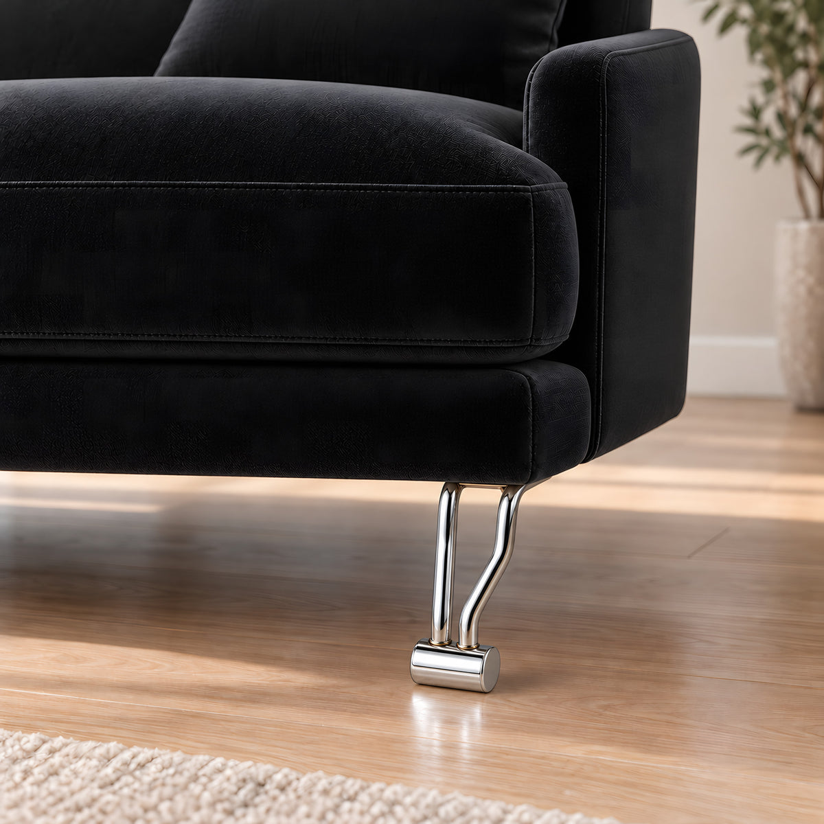 Metal leg A342 — Metal leg A342 · on a sofa, living room