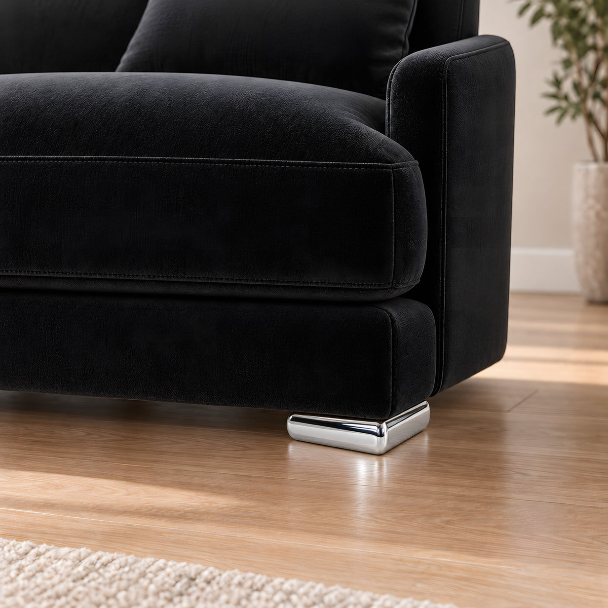 Metal leg A367 — Metal leg A367 · on a sofa, living room