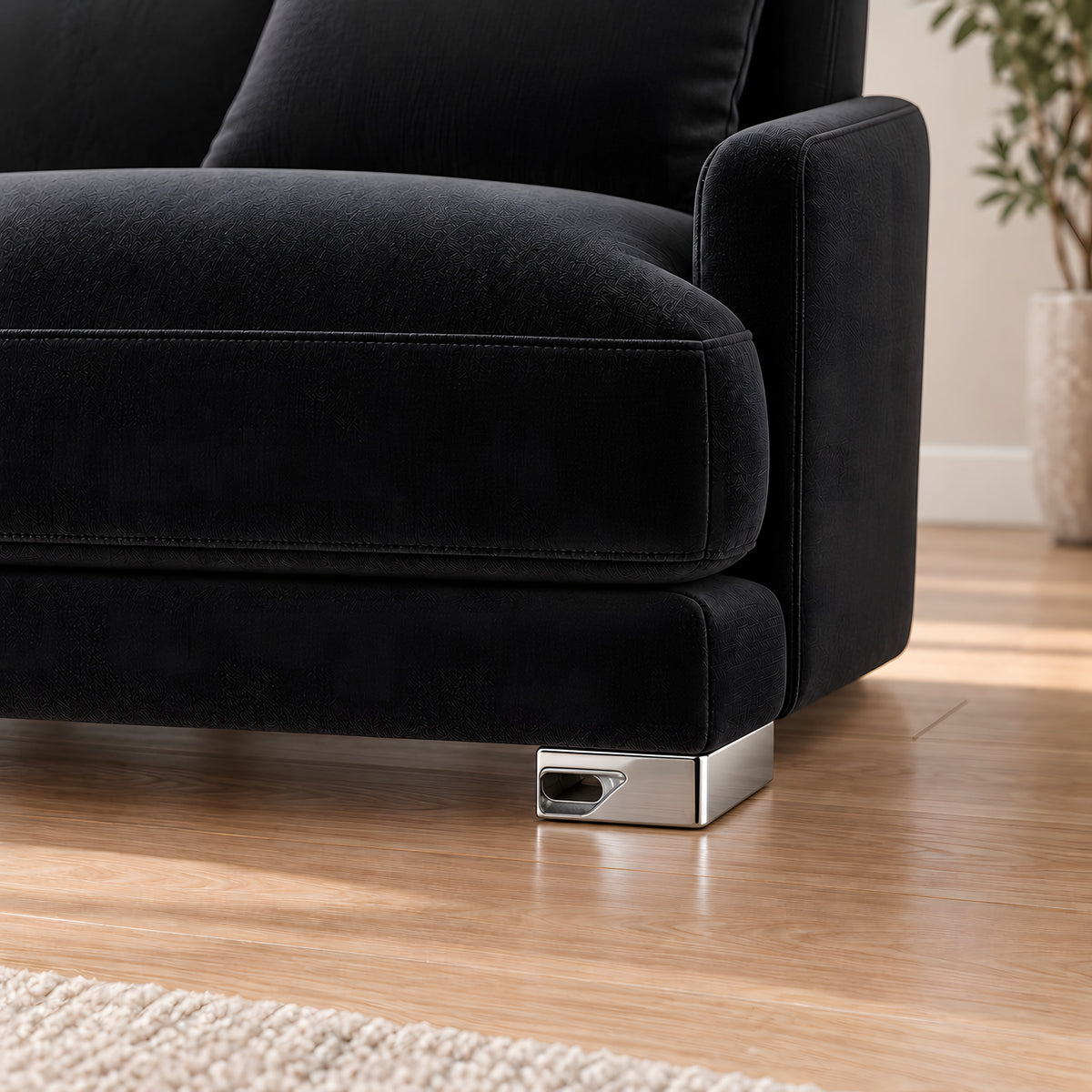 Metal leg A731 — Metal leg A731 · on a sofa, living room