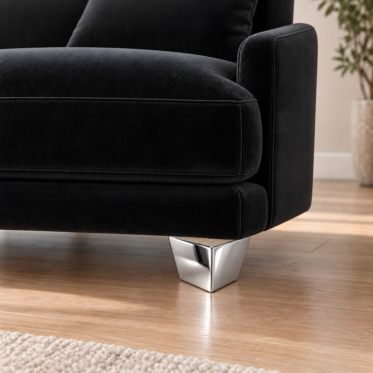 Metal leg A748 — Metal leg A748 · on a sofa, living room
