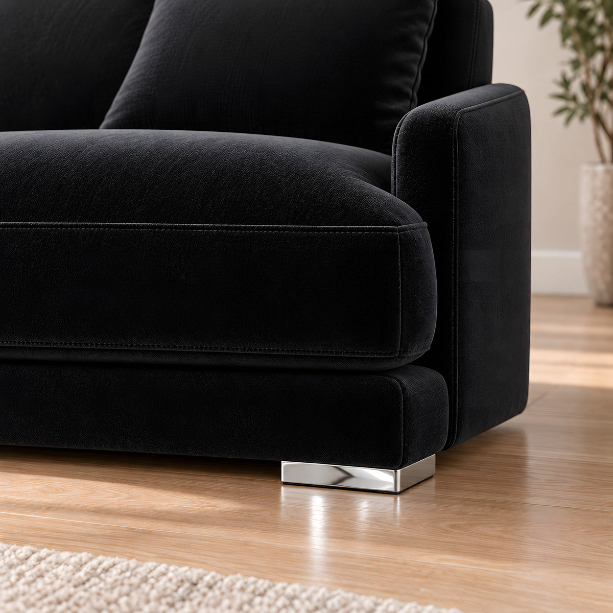 Metal leg A756a — Metal leg A756a · on a sofa, living room
