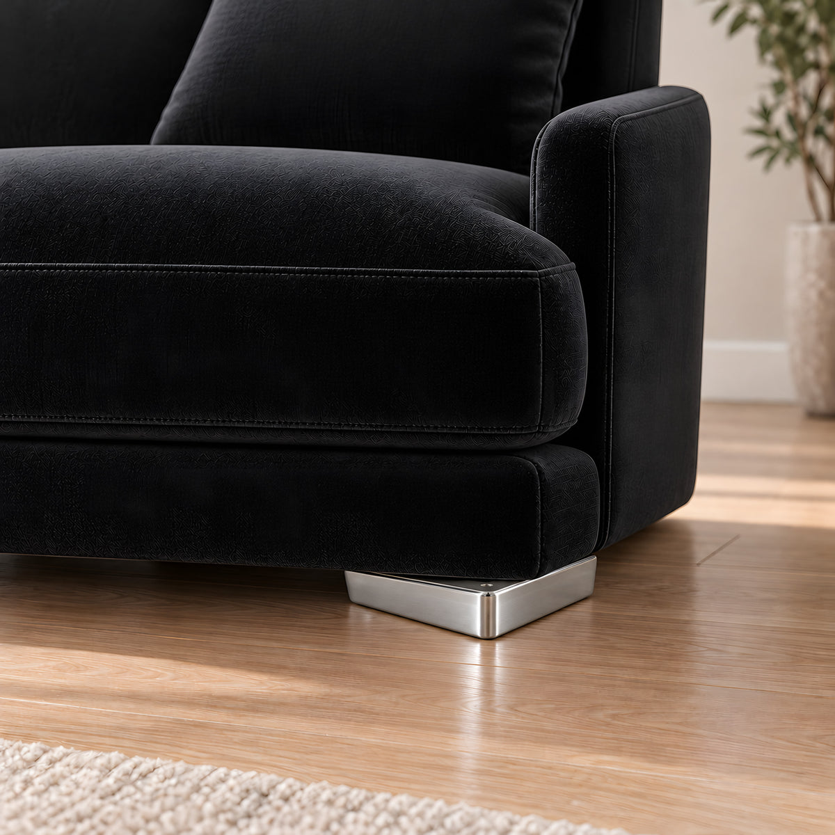 Metal leg A758 — Metal leg A758 · on a sofa, living room