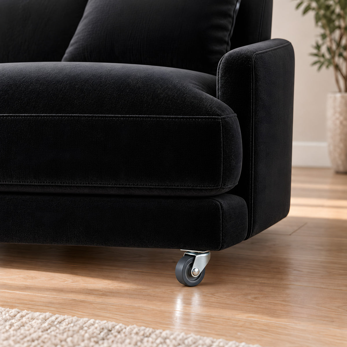 Caster K 99 20 mm — Caster K 99 20 mm · on a sofa, living room