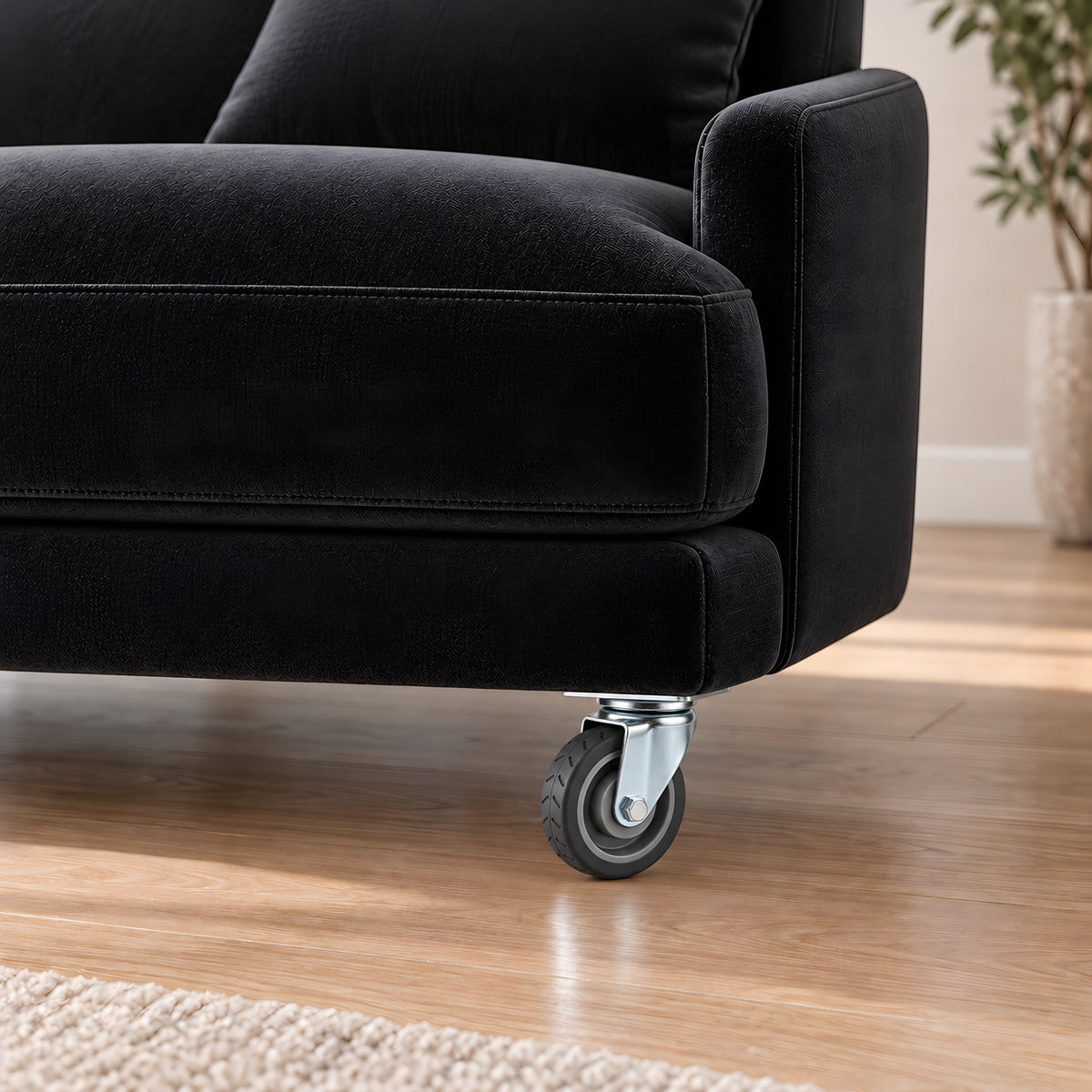 Caster K 416 50 mm — Caster K 416 50 mm · on a sofa, living room