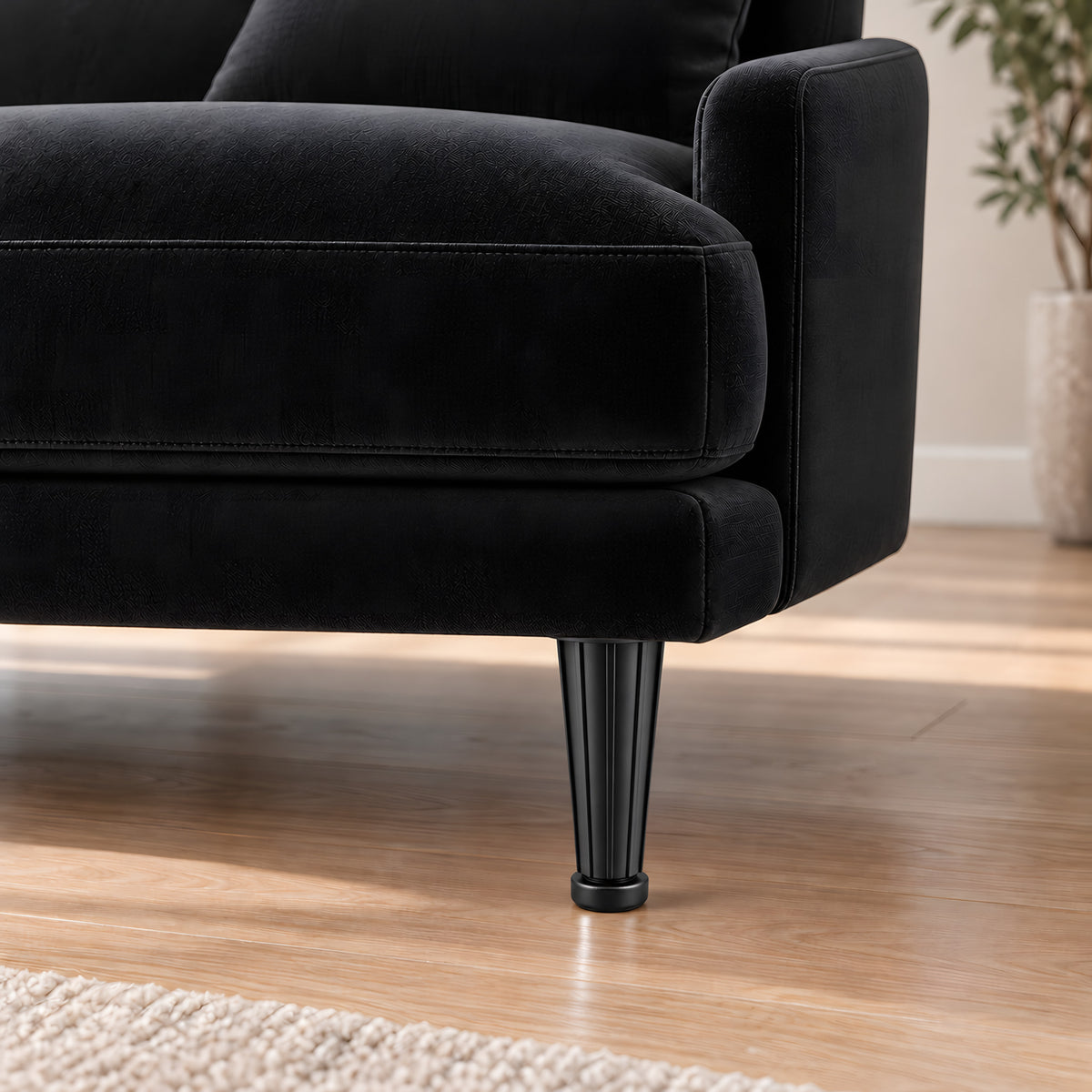 Plastic leg K541-G — Plastic leg K541-G · on a sofa, living room