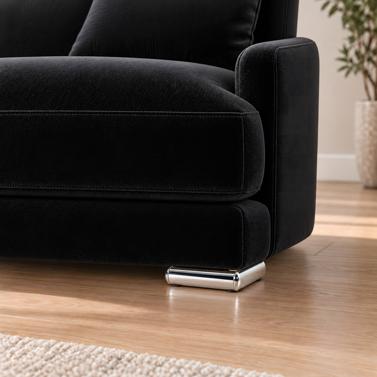 Metal leg N01 — Metal leg N01 · on a sofa, living room