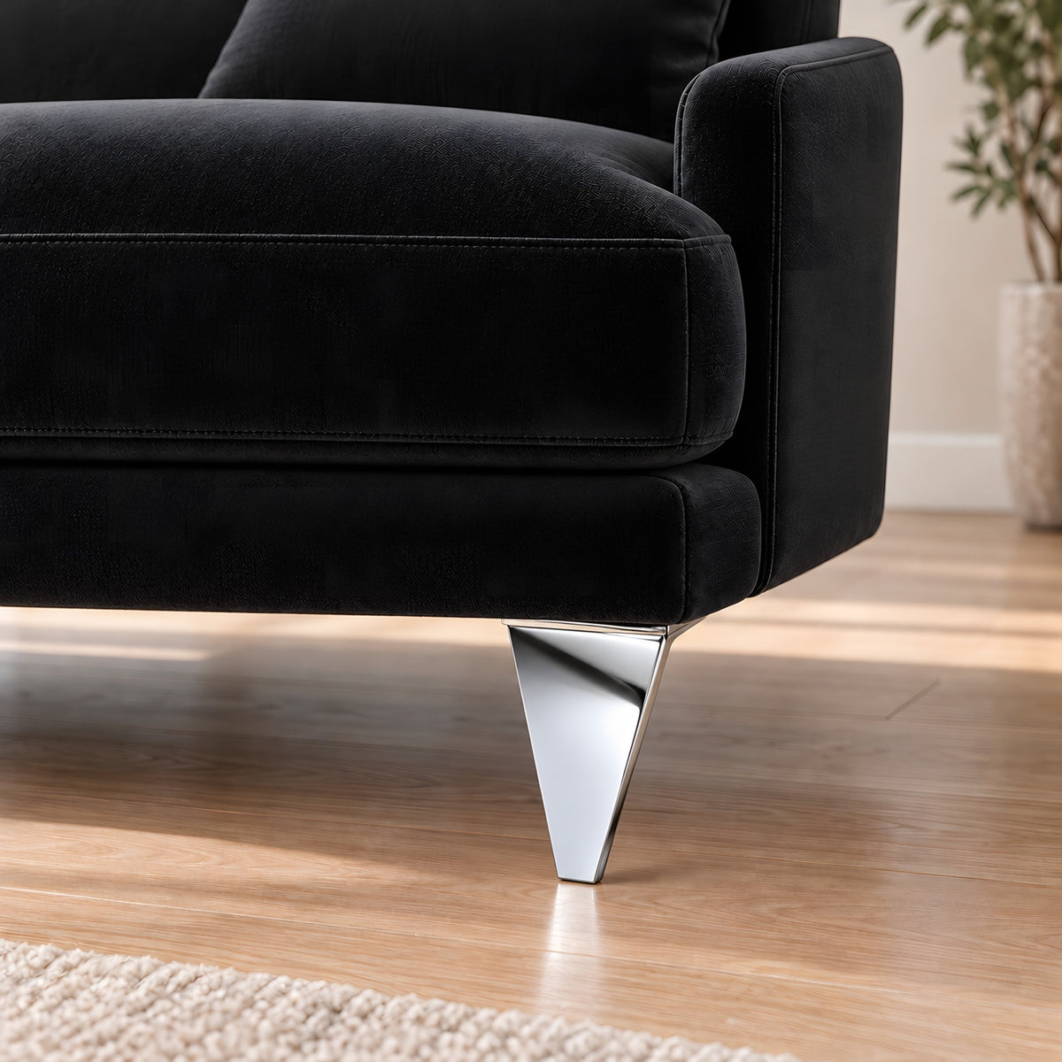 Metal leg S429 — Metal leg S429 · on a sofa, living room